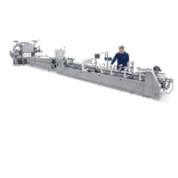 Machine plieuse-colleuse automatique électrique haute vitesse JY850 pour boîtes de formes spéciales, sacs en carton ondulé et emballages