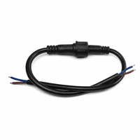 Câble connecteur étanche M15 à 3 broches IP67, adaptateur électrique marin mâle-femelle 12V 5A, cordon d'alimentation en cuivre pour éclairage LED