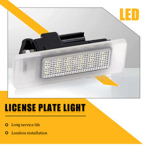 Lampe LED pour plaque d'immatriculation Megane 4 Scenic IV Twingo Kangoo Koleos MK2 Clio IV V Logan Sandero <span class=keywords><strong>Dacia</strong></span> <span class=keywords><strong>Duster</strong></span> - Product Image 5