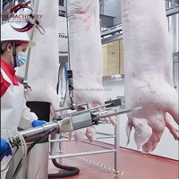 Abattoir mobile pour porcs, chèvres et moutons-Système compact d'abattage-éviscération sur roues