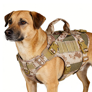 Harnais <span class=keywords><strong>pour</strong></span> <span class=keywords><strong>chien</strong></span> VE-45 en nylon populaire, anti-traction, avec <span class=keywords><strong>gilet</strong></span> <span class=keywords><strong>de</strong></span> <span class=keywords><strong>protection</strong></span> en maille respirante <span class=keywords><strong>pour</strong></span> chiens actifs, idéal <span class=keywords><strong>pour</strong></span> les aventures en plein air et la <span class=keywords><strong>chasse</strong></span> - Product Image 1