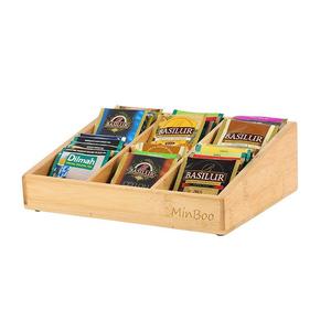 Wooden <b>Tea</b> Bag Organizer Multi Compartment Kitchen Drawer Storage <b>Box</b> For <b>Tea</b> Coffee Bags Solid Wood Rectangular Standing Type - Product Image 2