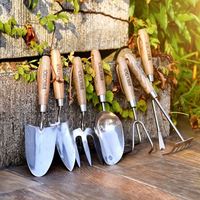 Sunsun — ensemble d'outils de jardinage à lame en acier inoxydable 223 #, outils de jardin de haute qualité et durables