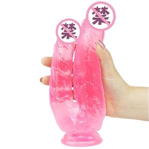 Dildos réalistes à double tête pour la masturbation féminine, jouets sexuels lesbiens, dildos à double tête - Product Image 5