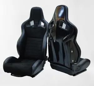 جلد جديد قابل للتعديل من ألياف الكربون للاستخدام في السيارة مع ألوان مختلفة مقاعد سباق عالمية
