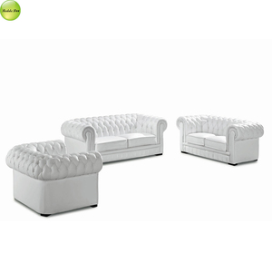ReddeBoo muebles antiguos de madera maciza real Europea 1 + 2 + 3 sofá clásico para sala de estar Retro Chesterfield seccional 821 - Product Image 5