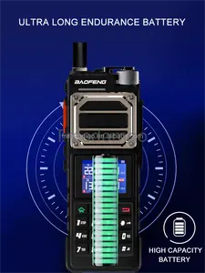 Alta calidad 10W UHF VHF Dual Band Ptt Long Range Ham Wireless 10km Radio bidireccional Walkie Talkie de mano 50 Radio Amateur