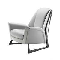 Fauteuil de relaxation en cuir véritable, inclinable, moderne, pour salon, paresseux,