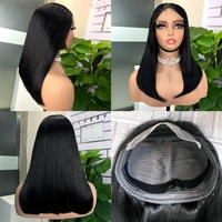 Perruque Bob Lace Closure HD 5x5 en Cheveux Humains Brésiliens Vierges Naturels Lisses, Sans Colle, Prix de Gros Abordable