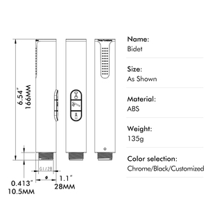 Нержавеющая сталь ручной душ Shattaf Биде Распылитель туалетный спрей - Product Image 5