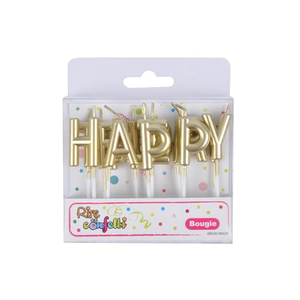 Vela de Cumpleaños con Letras de Color Metálico, Decoración de Pastel Personalizada para Pascua, Año Nuevo, Ramadán y Fiestas - Product Image 3