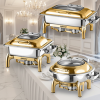 OEM Buffet-Ausstattung, Gewerbliche Speisenwärmegeräte, Edelstahl Elektrischer Buffet-Speisenwärmer und Chafing Dish Set.