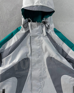 <span class=keywords><strong>Anorak</strong></span> con capucha de nailon personalizado y cremallera, <span class=keywords><strong>impermeable</strong></span>, a prueba de viento, para lluvia, Softshell, suave, para senderismo, rompevientos, chaqueta cortavientos para hombre - Product Image 4