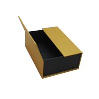 Boîte cadeau personnalisée à double ouverture avec logo sur mesure, magnétique, à deux pièces, ouverture latérale, double porte centrale, avec étui.