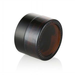 5g 10g 15g 20g 30g 50g 100g 200g bocal vide en verre de crème à large bouche 30ml bocal en verre ambre avec couvercle noir - Product Image 3