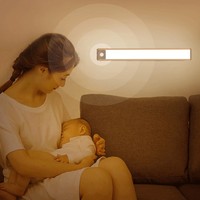 40cm 60cm batterie magnétique alimenté par USB Rechargeable Led détecteur de mouvement placard lumière d'armoire