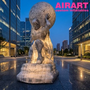 Sculptures et sculptures gonflables publicitaires en forme de pierre, sculpture LED Atlas de la <span class=keywords><strong>mythologie</strong></span> grecque pour la décoration d'expositions d'art en plein air et de musées - Product Image 1