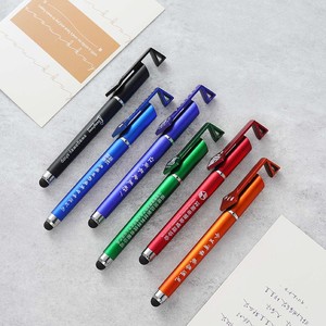 Support de téléphone portable multifonction en plastique, publicité promotionnelle, logo personnalisé, stylo gel à encre bleue, cadeau pour le bureau et l'école - Product Image 2