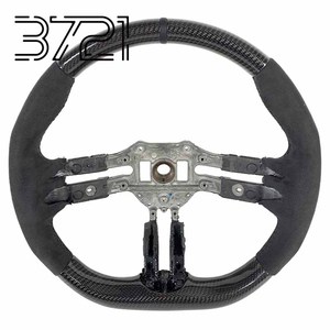 Volant en cuir et fibre de carbone pour Mercedes Benz C300 C200 C180 C260 C43 C63 AMG SL GLC Classe S - Product Image 1