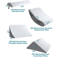 Zurück lesen Keil Bett kissen, Memory Foam Anti Schnarchen Keil Bett kissen, Dreieck Bett Keil Kissen