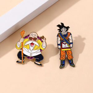 YINI Hersteller DB-inspiriertes Epoxidharz-Emaille-Pin-Set-Master Roshi & Goku Designs Lebendige nostalgische Anime-Sammlerstücke - Product Image 2