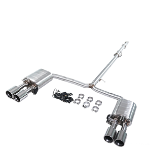 Système d'échappement Catback électronique à soupapes GFC brossé et poli, avec quatre embouts chromés, pour <span class=keywords><strong>Hyundai</strong></span> Sonata DN8 <span class=keywords><strong>N</strong></span> <span class=keywords><strong>Line</strong></span> 2.5T - Vente Flash - Product Image 1