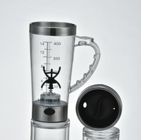 Mélangeur avec Shaker électrique, verre à mélanger automatique de 13oz, pour le café, le lait, les protéine électriques, verre de mélange, à emporter