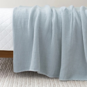 بطانية خلوية عالية الجودة 100% قطن متعددة الألوان بطانية حرارية للمستشفيات والفنادق والمنازل والمنتجعات الصحية - Product Image 4