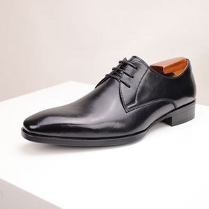 Chaussures habillées pour hommes, tendance et best-seller 2025, en cuir, style Oxford, bout pointu, à enfiler - Product Image 6