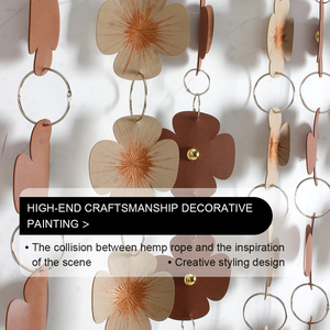 Nuovo Design: Dipinto Decorativo Floreale Boho con Cornice, Fiori 3D Fatti a Mano, Decorazione da Parete Minimalista e Rustica per la Casa - Product Image 4