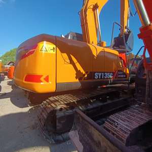 Vente en gros au meilleur prix Sany Pelle sur chenilles d'occasion 13,5 tonnes de taille moyenne SY135 Moteur Isuzu d'excellente qualité Noyau de boîte de vitesses Vente prête - Product Image 2