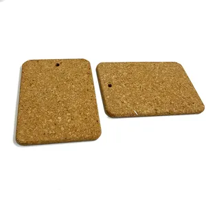 Factory Wholesale Custom 4 Inches Drink Glass Coffee Cups Mat Wood Coasters Sublimation Cork Placemats And Cork Coasters