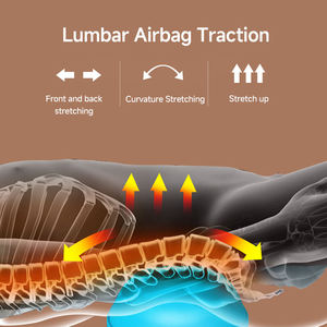 Matelas de massage électrique <span class=keywords><strong>chauffant</strong></span> Shiatsu à rouleaux, vibrations, pression d'air, contrôle de la minuterie pour le soulagement de tout le corps, best-seller sur <span class=keywords><strong>Amazon</strong></span> - Product Image 4