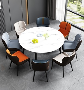 Juego de <span class=keywords><strong>Sillas</strong></span> de Comedor <span class=keywords><strong>Tapizadas</strong></span> en Cuero Genuino Azul <span class=keywords><strong>Gris</strong></span>áceo de Diseño Moderno, Mesas y <span class=keywords><strong>Sillas</strong></span> de Comedor, Muebles para Sala de Estar y Comedor - Product Image 5
