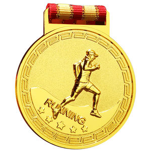 Médaille d'usine personnalisable pour l'escalade Marathon Sports Meetings Honor Gold Silver Copper Logo Plated Metal Finger Relief - Product Image 1