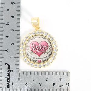 Colgante Amuleto con Diamante CZ, Árbol de la Vida, San Miguel, Mapa de Italia y Paloma, Chapado <span class=keywords><strong>en</strong></span> Oro de 14k, Joyería Hip Hop, Joyería Mexicana - Product Image 4