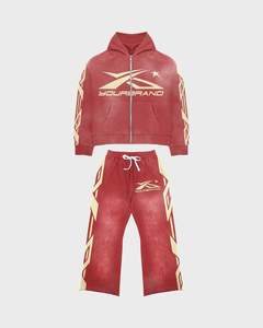 ชุดวอร์ม Chu <span class=keywords><strong>Fei</strong></span> <span class=keywords><strong>Ya</strong></span> 2024 ลายโลโก้แฟชั่น แบบไหล่ตก สไตล์อเมริกันสุดเท่ ผลิตในจีน - Product Image 1