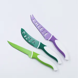 Лидер продаж, набор цветных кухонных ножей из 8 предметов, цветные ножи из нержавеющей стали с магнитным блоком ножей