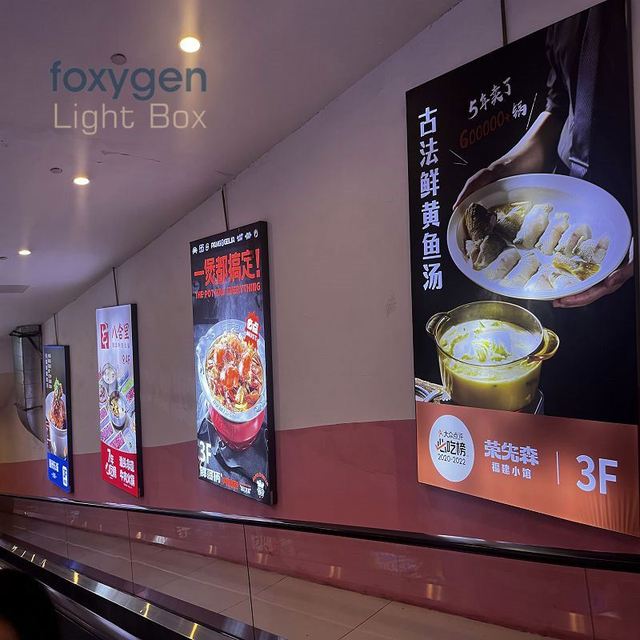 Custom Portable Display Light Box Aluminum Profile Aluminum Frame Light Box Led Advertising