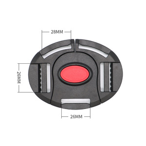 Five Point Safety Buckle For Stroller Black Red Button 26mm X 28mm Infant <b>Toddler</b> Use - Product Image 3