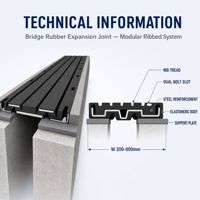 Joint d'expansion en caoutchouc XUYUAN pour pont routier, dispositif d'étanchéité élastomère pour mouvements de pont, modèle à fort trafic