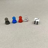 Peones Translúcidos Roly Ecológicos, Duraderos y Personalizables de Plástico para Juegos de Mesa a un Precio Más Económico