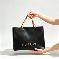 5 sacs cadeaux orange de grande capacité, adaptés pour les vêtements, le shopping, l'emballage de cadeaux, personnalisables avec logos