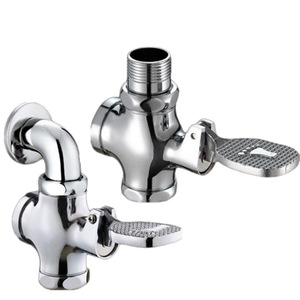 Valve de chasse d'eau à pédale à double chasse # Type de sens à fermeture automatique pour grand urinoir ou accroupi pour salle de bain - Product Image 1