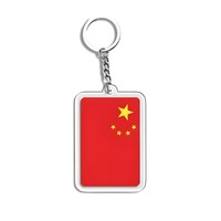 Porte-clés personnalisé en alliage de zinc, drapeau national professionnel, vente en gros |   Mini porte-clés drapeau national, accessoires pour sac
