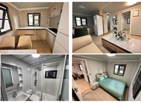 Maison conteneur préfabriquée moderne extensible 20 pieds 40 pieds, résistante aux tremblements de terre et imperméable, idéale pour chambre et appartement