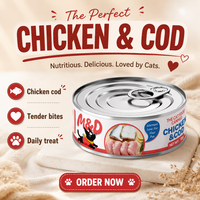 Nourriture pour chats en conserve en gros, 85g, haute teneur en protéines, saveur poulet, pour une santé optimale