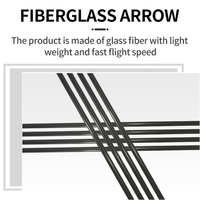 Flèche de tir à l'arc en fibre de verre 6mm pour enfants pour arc classique cible en verre de sécurité tir en plein air débutants pointe en acier 74cm