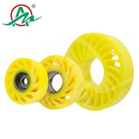 Roue d'alimentation en papier métallique durable personnalisable avec roulement à billes pour entrepôt et vente au détail
