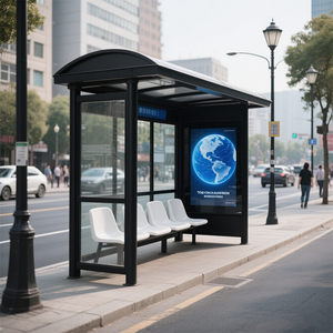 Cho cosun thiết kế hiện đại thông minh nhỏ Kết Cấu Thép xe buýt dừng nơi trú ẩn nhỏ bền quảng cáo ánh sáng hộp cho trạm xe buýt - Product Image 5